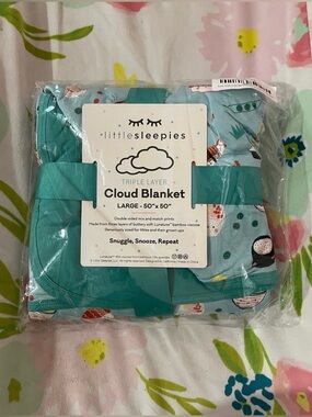 Little Sleepies Sushi Bamboo Cloud Blanket Limited Edition NWT